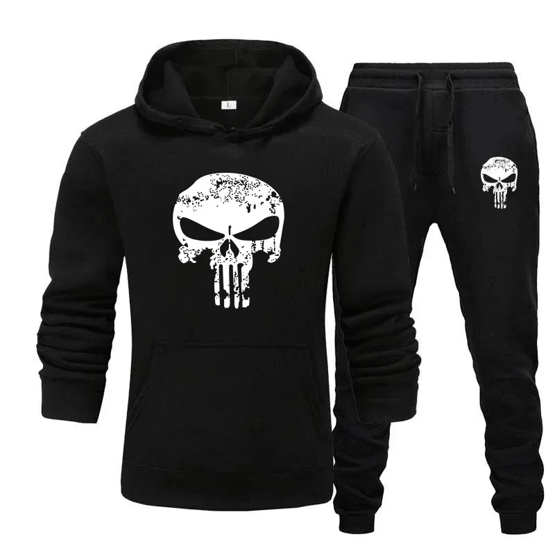 Streetwear Brand Hoodie - Setelan Olahraga 2 Potong Pria Bermotif