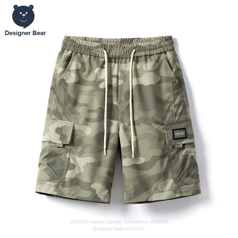 Streetwear Brand Designer - Celana Pendek Cargo Camo Musim Panas