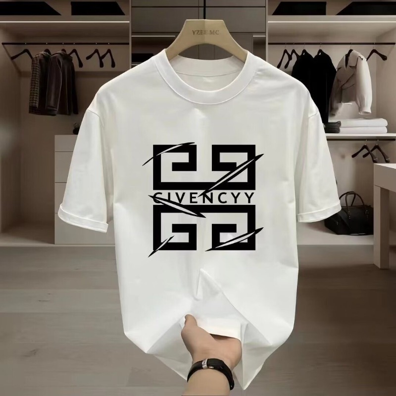 Streetwear Brand Designer - Kaos Pria 2026Men's GIVENCY dengan Cetakan