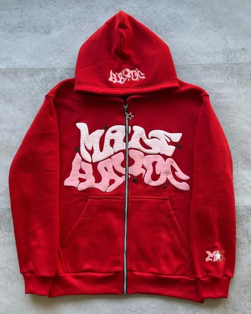 Hoodie Ritsleting Cetak Bintan - Streetwear Brand Hoodie ulasan dan harga
