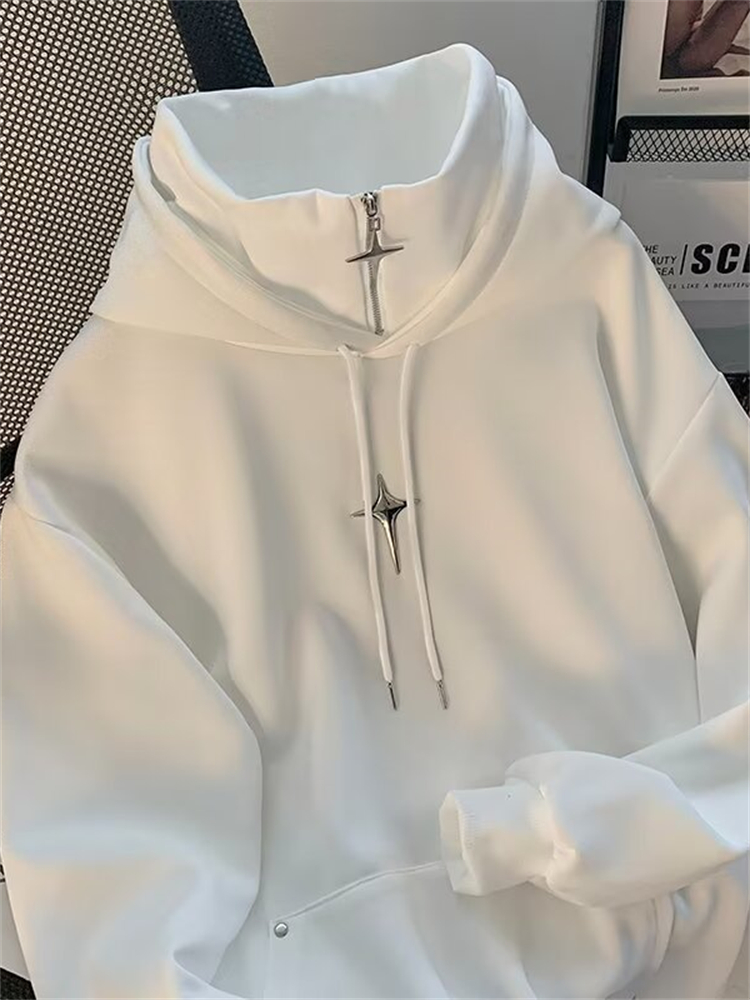 Hoodie Leher Tinggi Musim Gugu - Streetwear Brand Hoodie ulasan dan harga