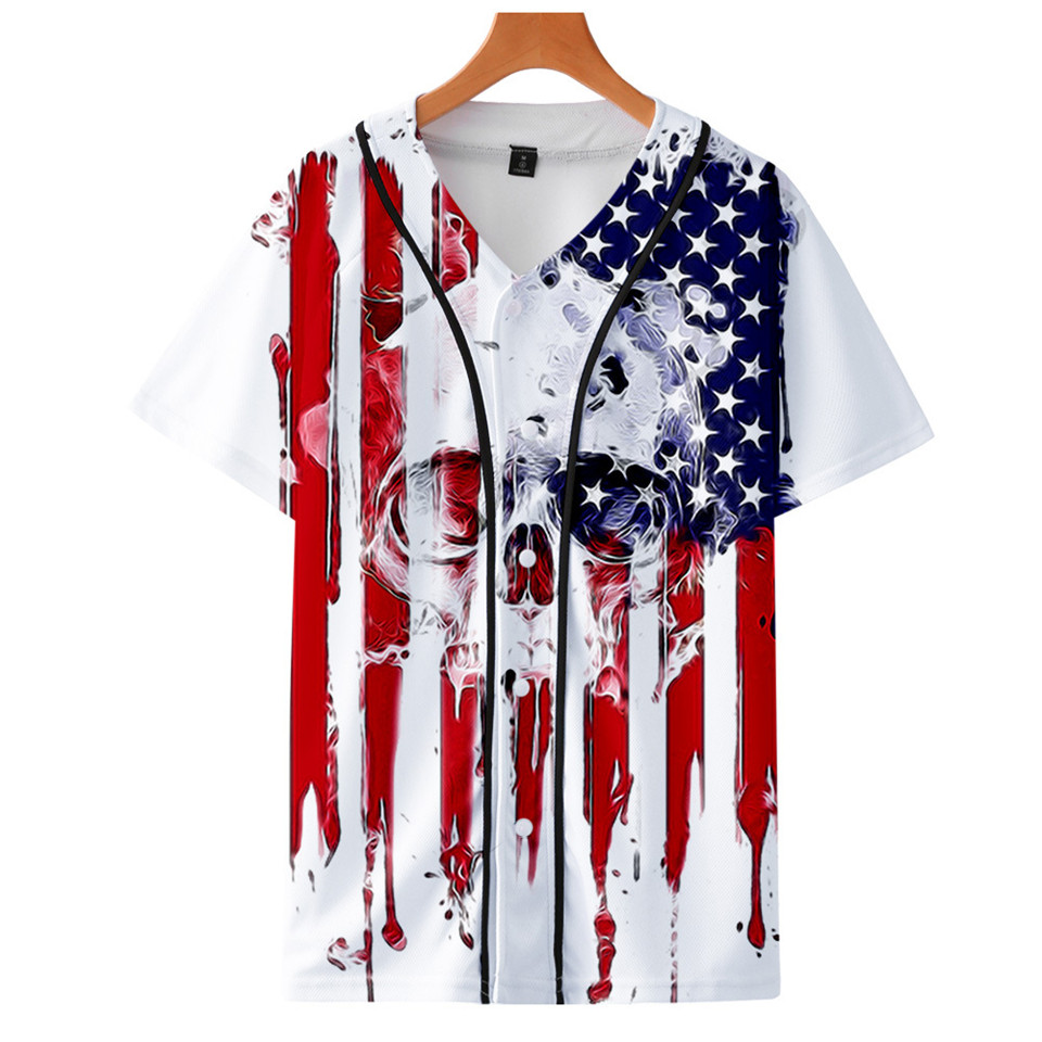Kaos Baseball Bendera Nasional - Streetwear Brand In Usa ulasan dan harga
