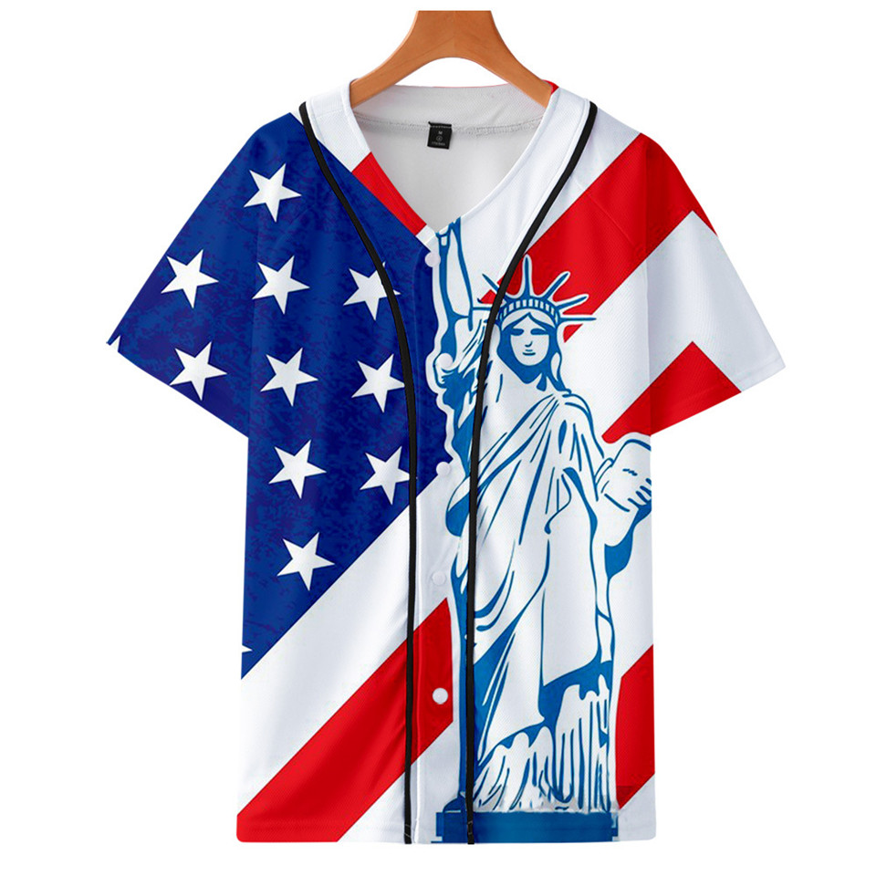 Kaos Baseball Bendera Nasional - Streetwear Brand In Usa ulasan dan harga
