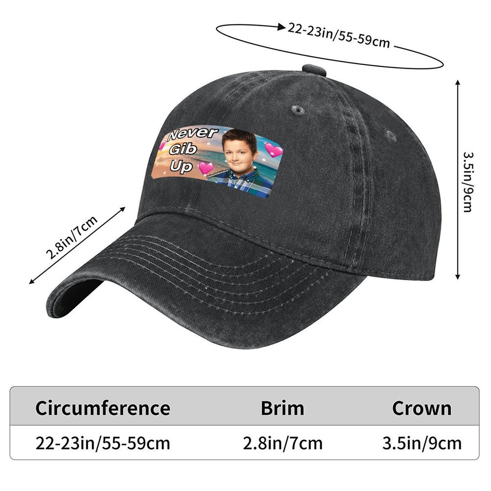 Topi Baseball Stiker Never Giv - Streetwear Brand Golf ulasan dan harga